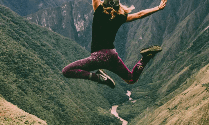 Girl in mountain image